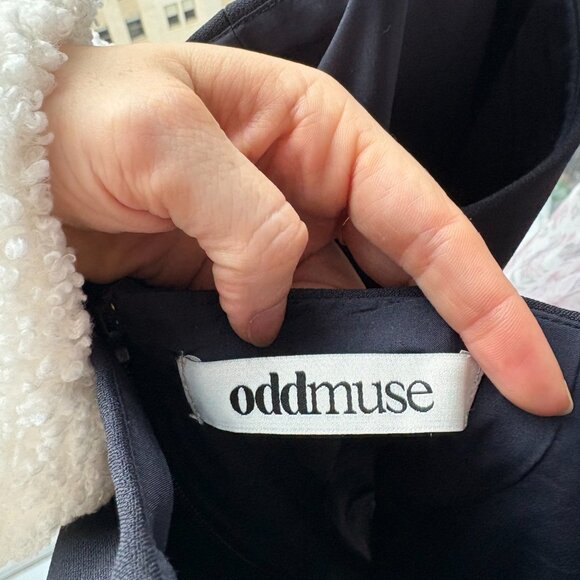 Odd Muse - The Ultimate Muse Structured Mini Dress in Navy - Picture 4 of 5